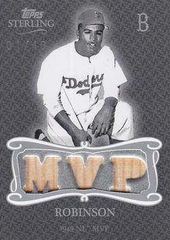 2008 Topps Sterling - Stardom Relics Triple #3SS-19 Jackie Robinson Front