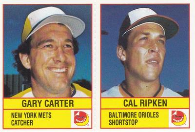 1986 Dorman's Super Stars - Panels #NNO Gary Carter / Cal Ripken Front