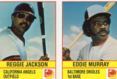 1986 Dorman's Super Stars - Panels #NNO Reggie Jackson / Eddie Murray Front