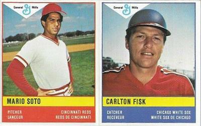 1985 General Mills Stickers - Panels #NNO Mario Soto / Carlton Fisk Front