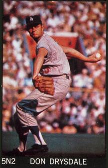 1968 Sports Illustrated Poster Cards #5N2 Don Drysdale Front