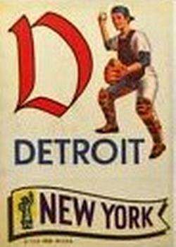 1974 Topps Action Emblem Stickers #NNO Detroit Tigers / New York Mets Front