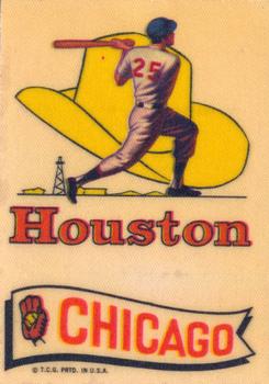 1974 Topps Action Emblem Stickers #NNO Houston Astros / Chicago White Sox Front