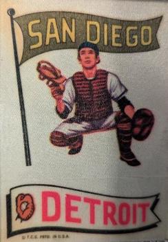 1974 Topps Action Emblem Stickers #NNO San Diego Padres / Detroit Tigers Front
