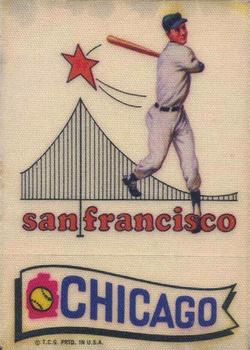 1974 Topps Action Emblem Stickers #NNO San Francisco Giants / Chicago Cubs Front