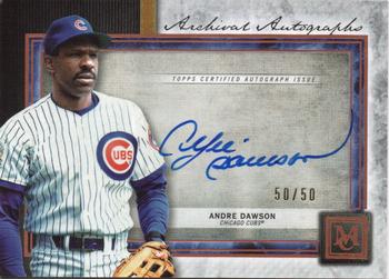 2020 Topps Museum Collection - Archival Autographs Copper #AA-AD Andre Dawson Front