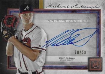 2020 Topps Museum Collection - Archival Autographs Copper #AA-MS Mike Soroka Front