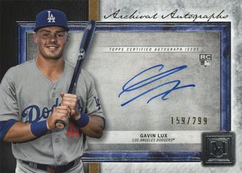 2020 Topps Museum Collection - Archival Autographs #AA-GL Gavin Lux Front