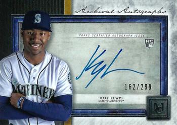 2020 Topps Museum Collection - Archival Autographs #AA-KL Kyle Lewis Front