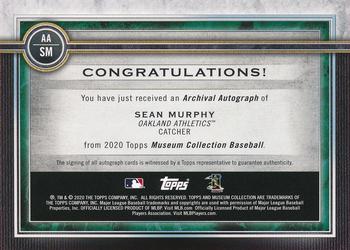 2020 Topps Museum Collection - Archival Autographs #AA-SM Sean Murphy Back
