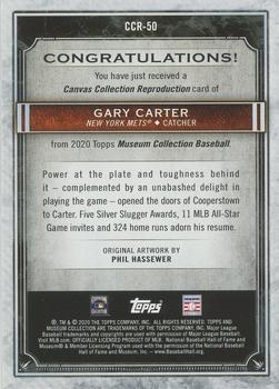 2020 Topps Museum Collection - Canvas Collection Reprints #CCR-50 Gary Carter Back
