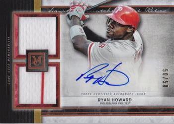 2020 Topps Museum Collection - Single-Player Signature Swatches Dual Relic Autograph Copper #SSDA-RH Ryan Howard Front
