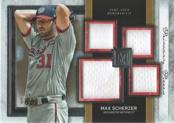 2020 Topps Museum Collection - Single-Player Primary Pieces Quad Relics #SPQR-MSC Max Scherzer Front
