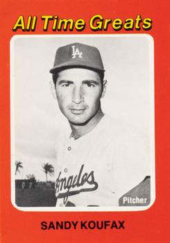 1976 Jerry Jonas All Time Greats #NNO Sandy Koufax Front