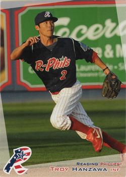 2012 Grandstand Reading Phillies Update #NNO Troy Hanzawa Front