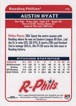 2012 Grandstand Reading Phillies Update #NNO Austin Hyatt Back
