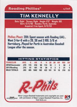 2012 Grandstand Reading Phillies Update #NNO Tim Kennelly Back