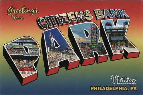 2012 Philadelphia Phillies Fan Appreciation Day Postcards #NNO Citizens Bank Park Front