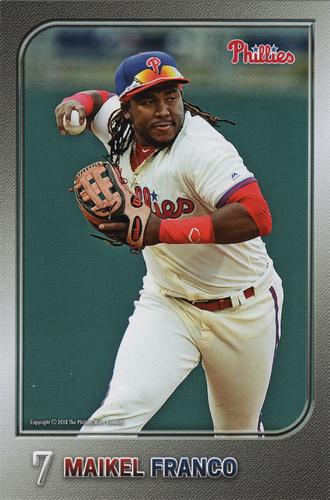 2018 Philadelphia Phillies Photocards 2nd Edition #NNO Maikel Franco Front