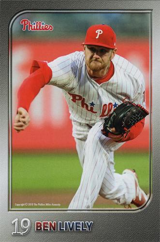 2018 Philadelphia Phillies Photocards 2nd Edition #NNO Ben Lively Front