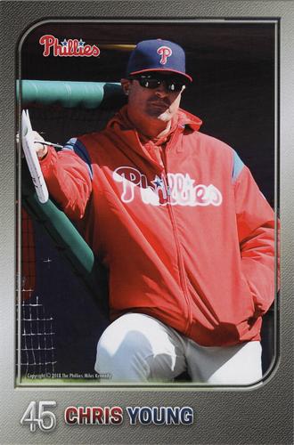 2018 Philadelphia Phillies Photocards 2nd Edition #NNO Chris Young Front