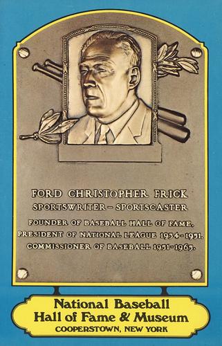 1978 Dexter Press Hall of Fame Postcards #NNO Ford Frick Front