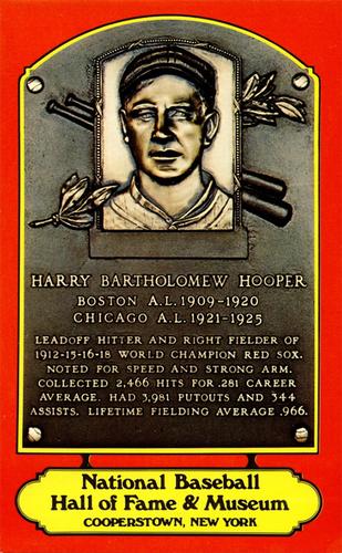 1978 Dexter Press Hall of Fame Postcards #NNO Harry Hooper Front