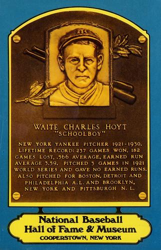 1978 Dexter Press Hall of Fame Postcards #NNO Waite Hoyt Front