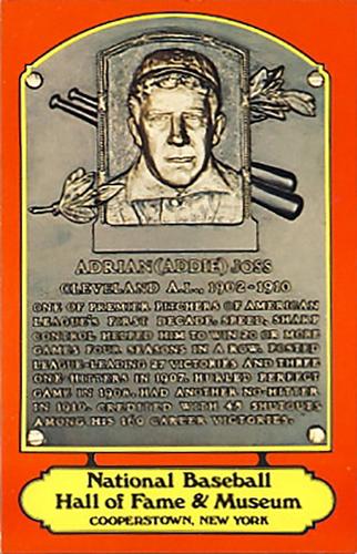 1978 Dexter Press Hall of Fame Postcards #NNO Addie Joss Front