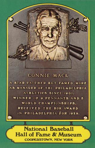 1978 Dexter Press Hall of Fame Postcards #NNO Connie Mack Front