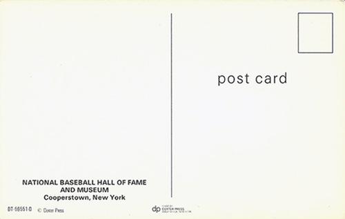 1978 Dexter Press Hall of Fame Postcards #NNO Willie Mays Back