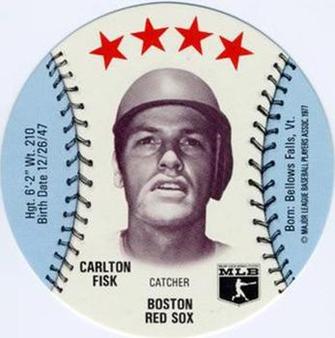 1977 MSA Customized Sports Discs #NNO Carlton Fisk Front