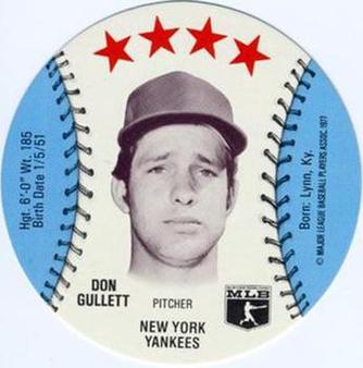 1977 MSA Customized Sports Discs #NNO Don Gullett Front