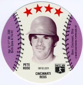 1977 MSA Customized Sports Discs #NNO Pete Rose Front