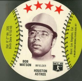 1977 MSA Customized Sports Discs #NNO Bob Watson Front