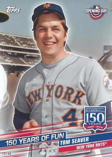 2019 Topps Opening Day 150 Years of Fun 5x7 #YOF-13 Tom Seaver Front