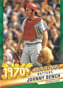 2020 Topps - Decades' Best Green (Series Two) #DB-41 Johnny Bench Front