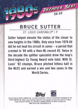 2020 Topps - Decades' Best Green (Series Two) #DB-69 Bruce Sutter Back