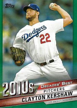 2020 Topps - Decades' Best Green (Series Two) #DB-92 Clayton Kershaw Front