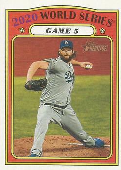 2021 Topps Heritage #29 2020 World Series Game 5 Front