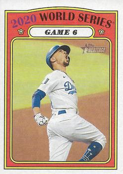 2021 Topps Heritage #30 2020 World Series Game 6 Front