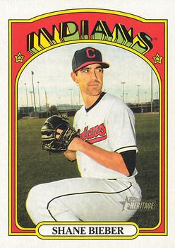 2021 Topps Heritage #47 Shane Bieber Front