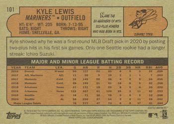 2021 Topps Heritage #101 Kyle Lewis Back