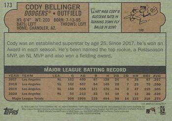2021 Topps Heritage #173 Cody Bellinger Back