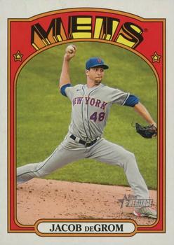 2021 Topps Heritage #99 Jacob deGrom Front