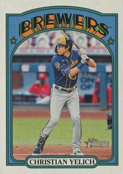 2021 Topps Heritage #251 Christian Yelich Front