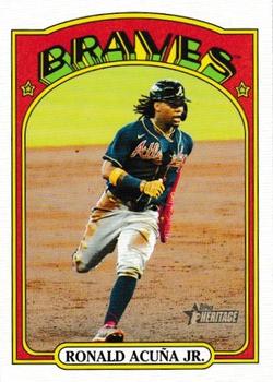 2021 Topps Heritage #299 Ronald Acuña Jr. Front