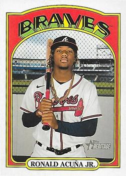 2021 Topps Heritage #299 Ronald Acuña Jr. Front