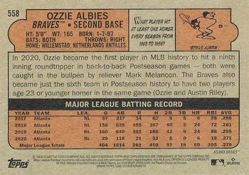 2021 Topps Heritage #558 Ozzie Albies Back