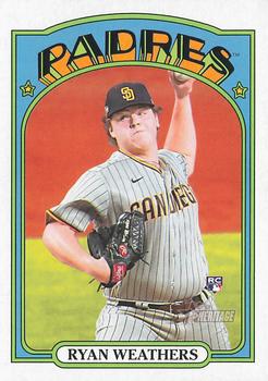 2021 Topps Heritage #634 Ryan Weathers Front
